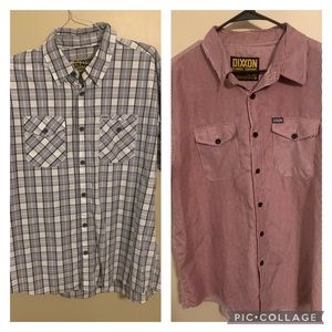 Dixxon Flannel Co short sleeve button ups